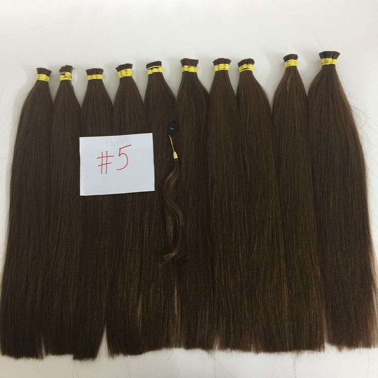 raw vietnamese hair bulk straight color #5