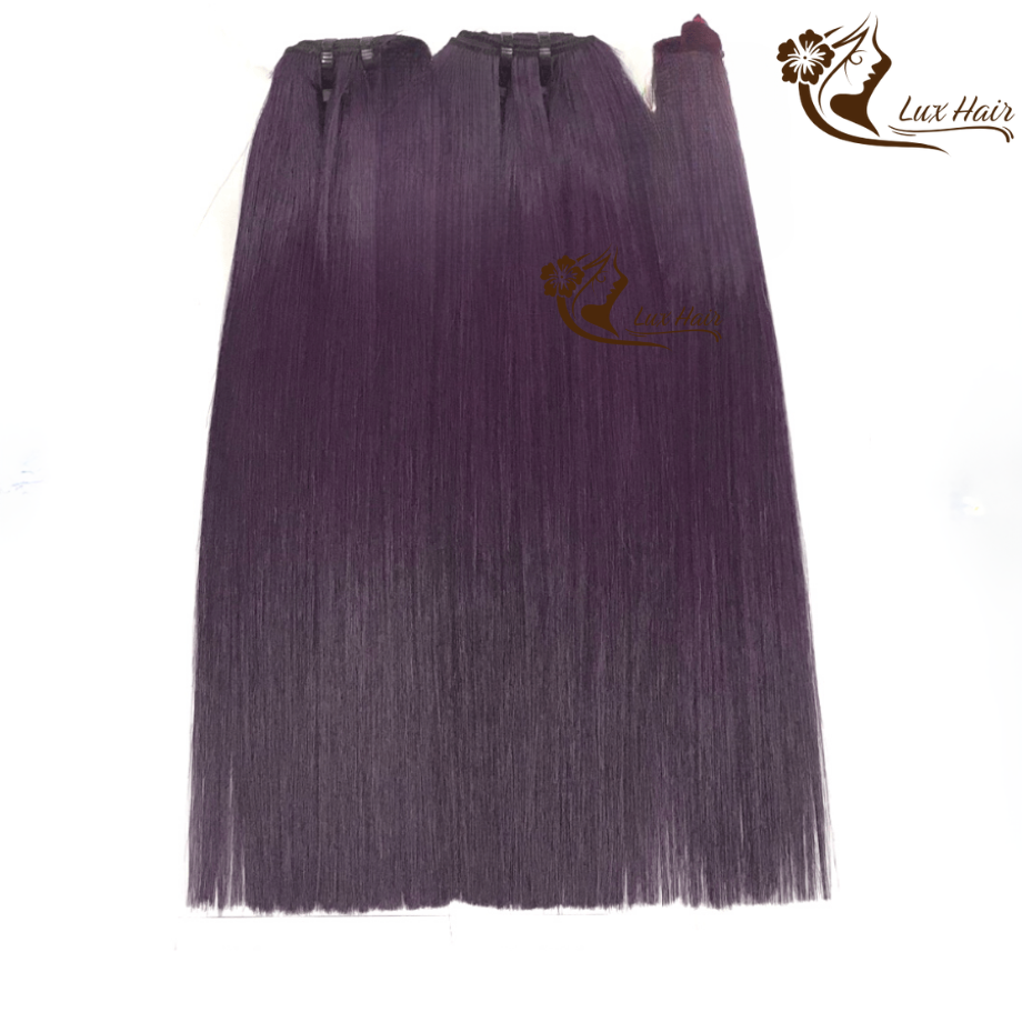 Dark wine color bone straight Vietnamese hair bundle