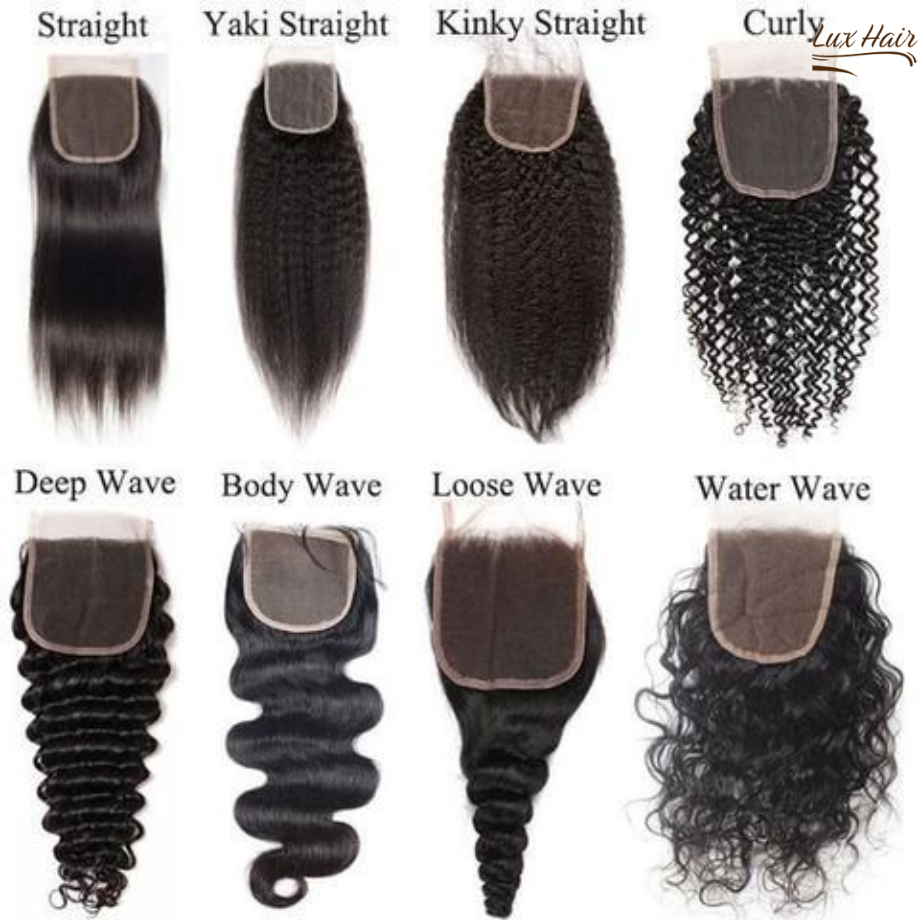 variety texture for closure and frontal