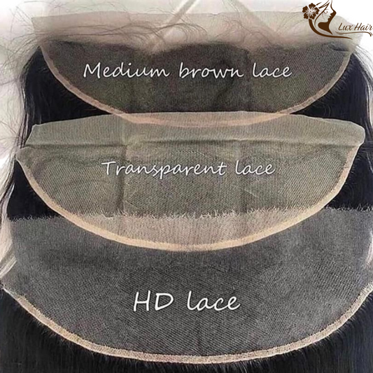 all types of lace for closure and frontal