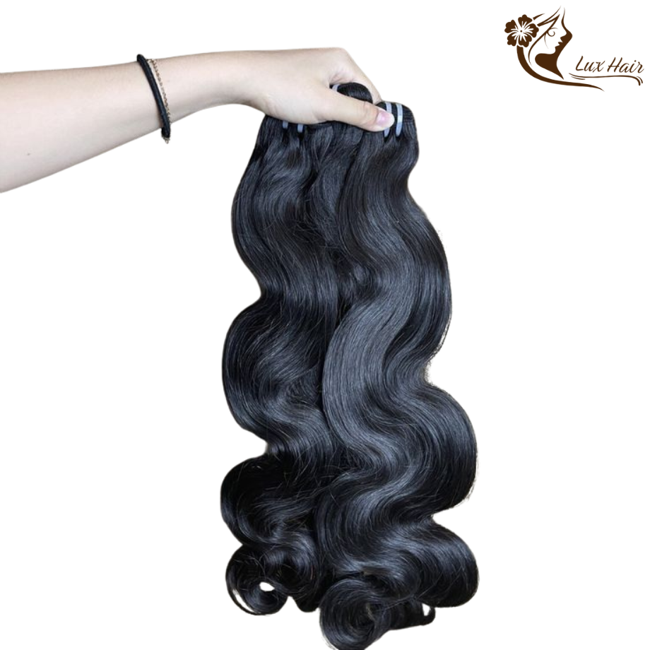 100% Raw Vietnamese Natural Black Body Wavy Hair Bundles – Lux Hair Factory