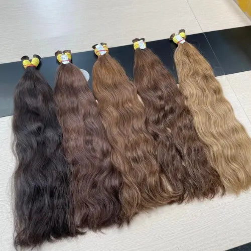 Vietnamese wavy bulk hair
