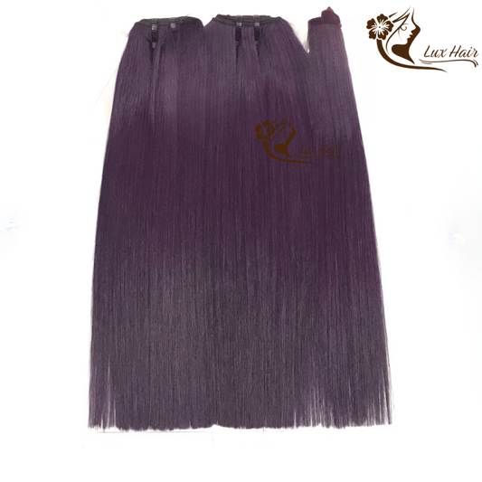 Dark wine color bone straight Vietnamese hair bundle 