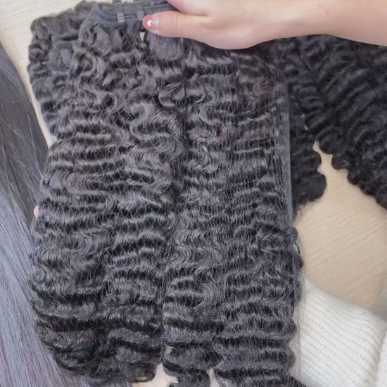 Burmese curly raw vietnamese hair bundles